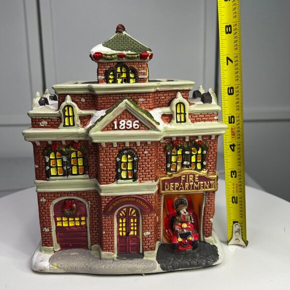 Holiday Time Fire Department Lighted Christmas Village Building (no box) - Picture 7 of 12